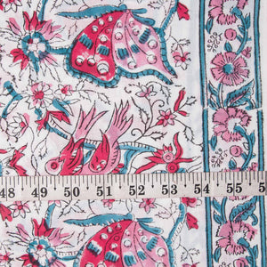 Sanganeri Hand Block Printed Cotton Fabric