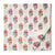 Red and White Sanganeri Hand Block Printed Cotton Fabric with floral design