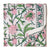 Pink and Green Sanganeri Hand Block Printed Cotton Fabric with floral design