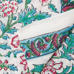 Sanganeri Hand Block Printed Cotton Fabric