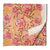 Yellow and pink Sanganeri Hand Block Printed Cotton Fabric  with floral print