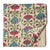 Beige and blue Sanganeri Hand Block Printed textured Cotton Fabric  with floral print