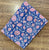 Pink and Purple Sanganeri Hand Block Printed Pure Cotton Fabric with floral print