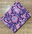 Pink and Purple Sanganeri Hand Block Printed Pure Cotton Fabric with floral print