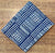 Blue and White Sanganeri Hand Block Printed Pure Cotton Fabric with abstract designs