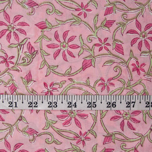 Sanganeri Hand Block Printed Cotton Fabric