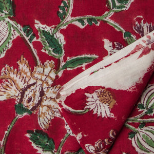Sanganeri Hand Block Printed Cotton Fabric