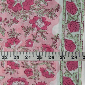 Sanganeri Hand Block Printed Cotton Fabric