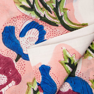 Precut 0.25 meters -Sanganeri Hand Block Printed Cotton Fabric