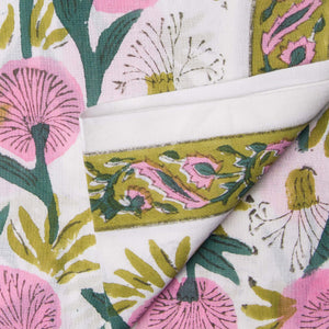 Precut 0.25 meters -Sanganeri Hand Block Printed Cotton Fabric
