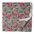 Green and Red Sanganeri Hand Block Printed Cotton Fabric with floral design