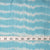Precut 0.75 meters -Aqua Blue Ikat Pochampally Woven Cotton Fabric Stripes