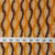 Precut 0.5 meters -Orange & Brown Ikat Pochampally Woven Cotton Fabric