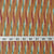 Precut 1 meter -Orange & Blue Ikat Pochampally Woven Cotton Fabric