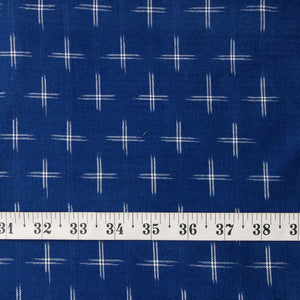 Precut 1 meter -Double Ikat Pochampally Woven Cotton Fabric