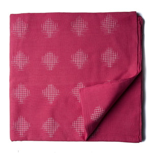 Precut 1 meter -Double Ikat Pochampally Woven Cotton Fabric