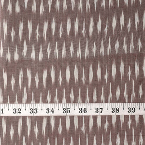 Precut 1 meter -Brown Ikat Pochampally Woven Cotton Fabric