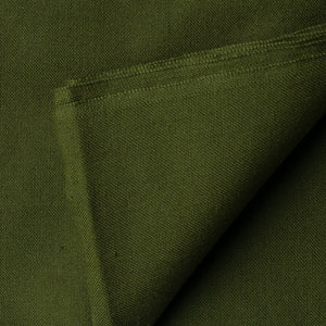 Green Ikat Plain Pochampally Woven Cotton Fabric