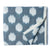 Blue & Off white Ikat Pochampally Woven Cotton Fabric