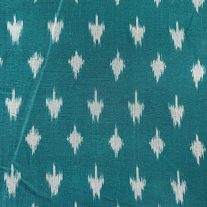 Precut 1 meter -Ikat Pochampally Woven Cotton Fabric