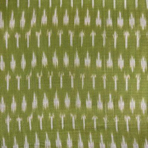 Precut 1 meter -Mercerised Ikat Pochampally Woven Cotton Fabric