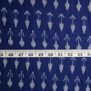 Mercerised Ikat Pochampally Woven Cotton Fabric