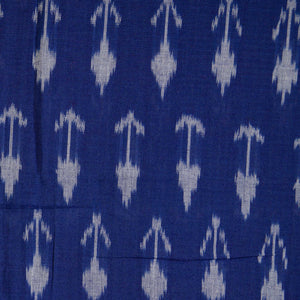 Mercerised Ikat Pochampally Woven Cotton Fabric