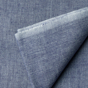 Bluish Grey Ikat Plain Pochampally Woven Cotton Fabric