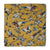 Yellow floral Kalamkari Screen Printed Cotton Fabric  with Bird print
