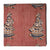 Red Kalamkari Handblock Printed Cotton fabric with Human figure print