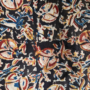 Precut 1 meter -Kalamkari Handblock Printed Cotton Fabric