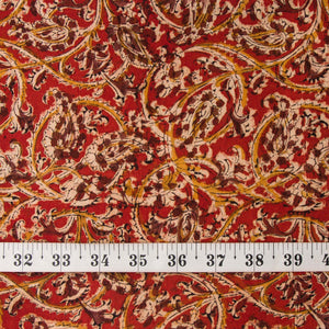Precut 0.75 meters -Kalamkari Handblock Printed Cotton Fabric