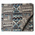 Precut 0.50 meters -Blue & Off White Kalamkari Handblock Printed Cotton Fabric
