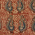 Precut 0.50 meters - Yellow & Red Kalamkari Hand Block Printed Cotton Fabric