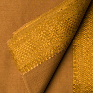 Precut 0.5 meters -Original Mangalgiri Handloom Cotton Fabric with Golden Border