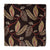 Black and yellow Kalamkari Screen Printed Cotton Fabric with floral print