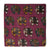 Pink Kalamkari Screen Printed Cotton Fabric with elephant print