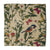 Green and Off white Kalamkari Screen Printed Cotton Fabric with floral and bird print