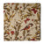 Red and Off white Kalamkari Screen Printed Cotton Fabric with floral and bird print
