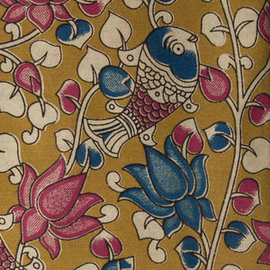 Kalamkari Screen Printed Cotton Fabric