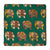 Green and pink Kalamkari Screen Printed Cotton Fabric with elephant print