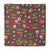 Pink and green Kalamkari Screen Printed Cotton Fabric with floral print