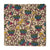 Off white and blue Kalamkari Screen Printed Cotton Fabric with floral print