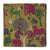Green and pink Kalamkari Screen Printed Cotton Fabric with floral and animal design