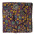 Purple and Yellow Kalamkari Screen Printed Cotton Fabric with floral  design
