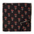 Black and Maroon Printed Cotton Fabric with floral print