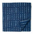 Blue and white Printed Cotton Fabric with dot and arrow print