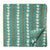 Green and white Printed Cotton Fabric with triangle print