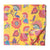 Pink and Yellow Printed cotton fabric with floral print