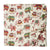 Multicolour Red and Blue Screen Printed Pure cotton fabric with elephant design